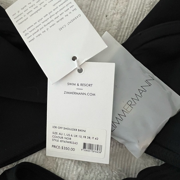 Zimmermann Lexi off shoulder bikini size 1 - Picture 3 of 6